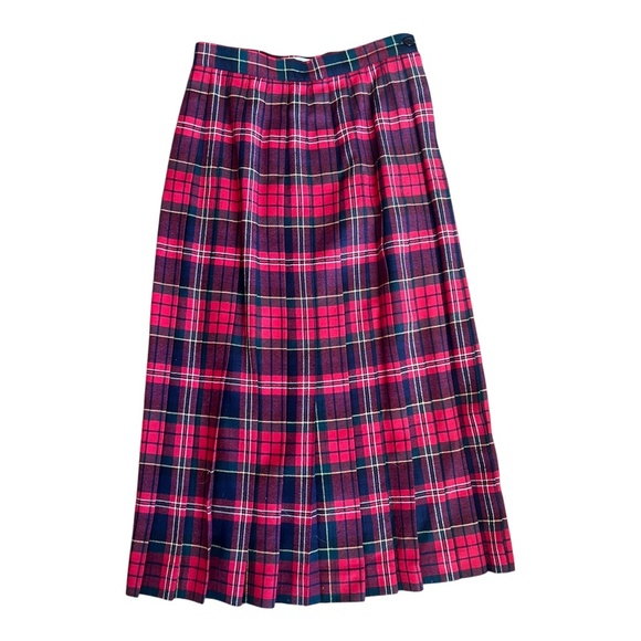 Vintage Deadstock Tartan Maxi Wool Skirt Talbots 4P - Picture 3 of 5